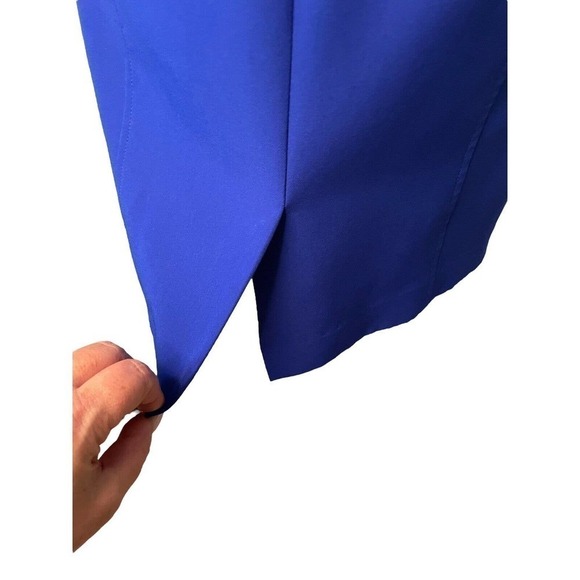 Milly Cobalt Blue Stretchy Sheath Dress Size 10 Knee Length Sleeveless - Picture 6 of 8